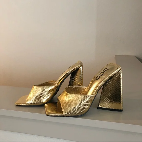 Gold Mules by EGO - Picture 8 of 10